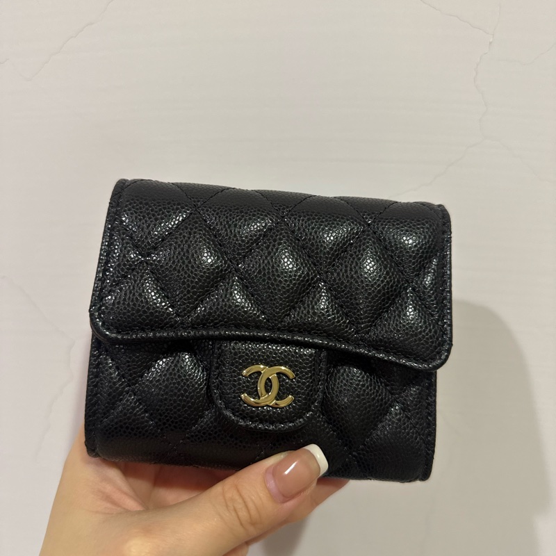 全新香奈兒經典款短夾-5