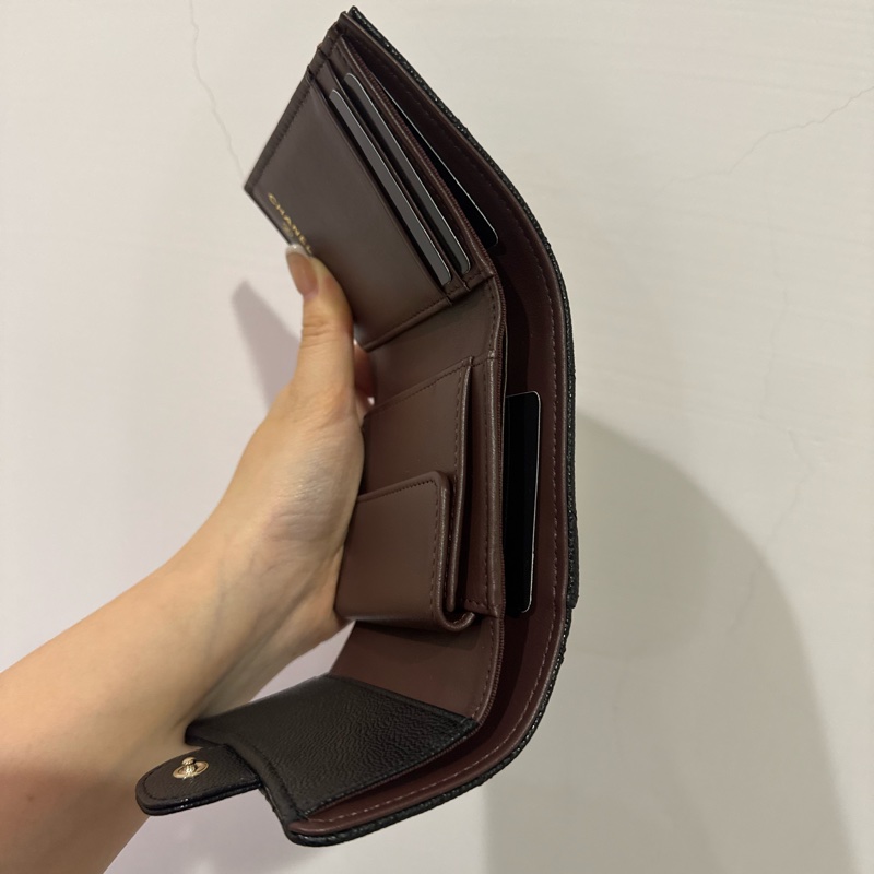 全新香奈兒經典款短夾-8