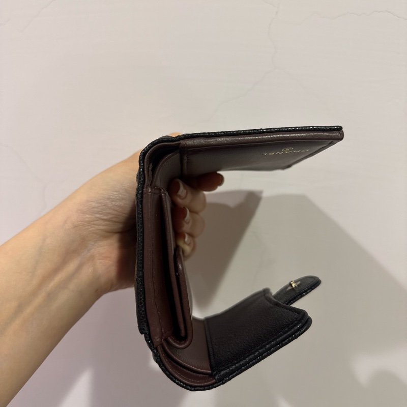 全新香奈兒經典款短夾-9