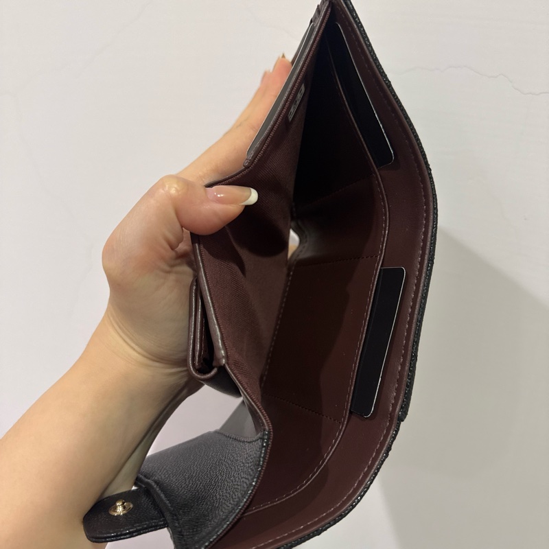 全新香奈兒經典款短夾-10