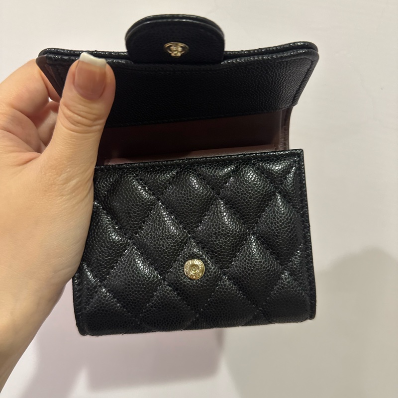 全新香奈兒經典款短夾-11