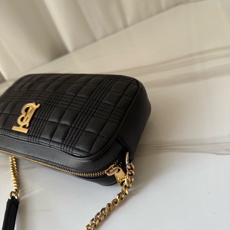 巴寶莉 Burberry 黑金 lola 相機包 🈚附件-4