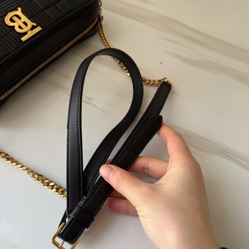 巴寶莉 Burberry 黑金 lola 相機包 🈚附件-7