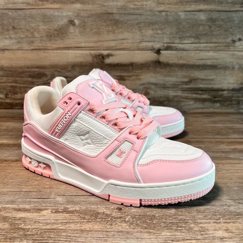 Louis Vuitton路易威登 Trainer 25款 白粉 粉色 37碼-1