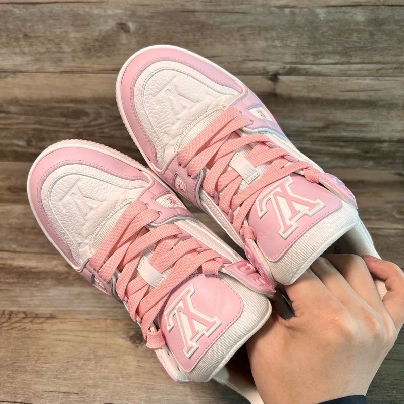 Louis Vuitton路易威登 Trainer 25款 白粉 粉色 37碼-4