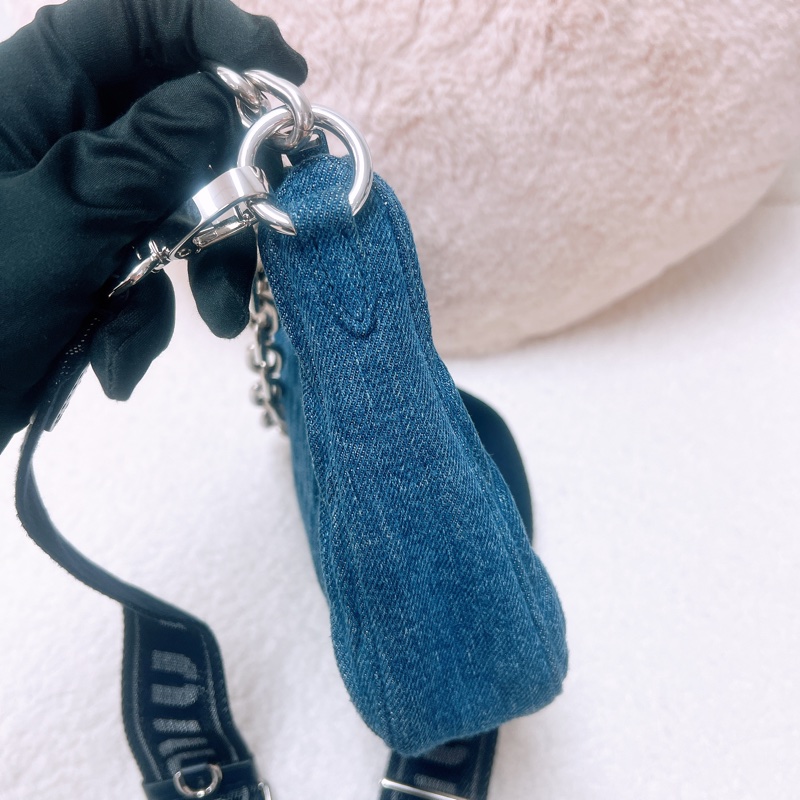 Miu Miu hobo 牛仔/丹寧腋下包 斜挎包-5