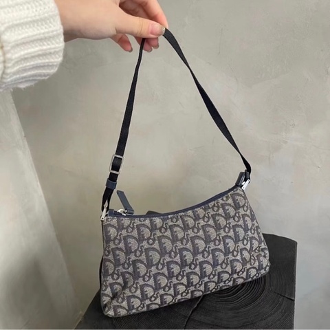 「JL精品代購」 9新 Dior 老花腋下包