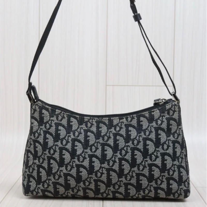 「JL精品代購」 9新 Dior 老花腋下包-3