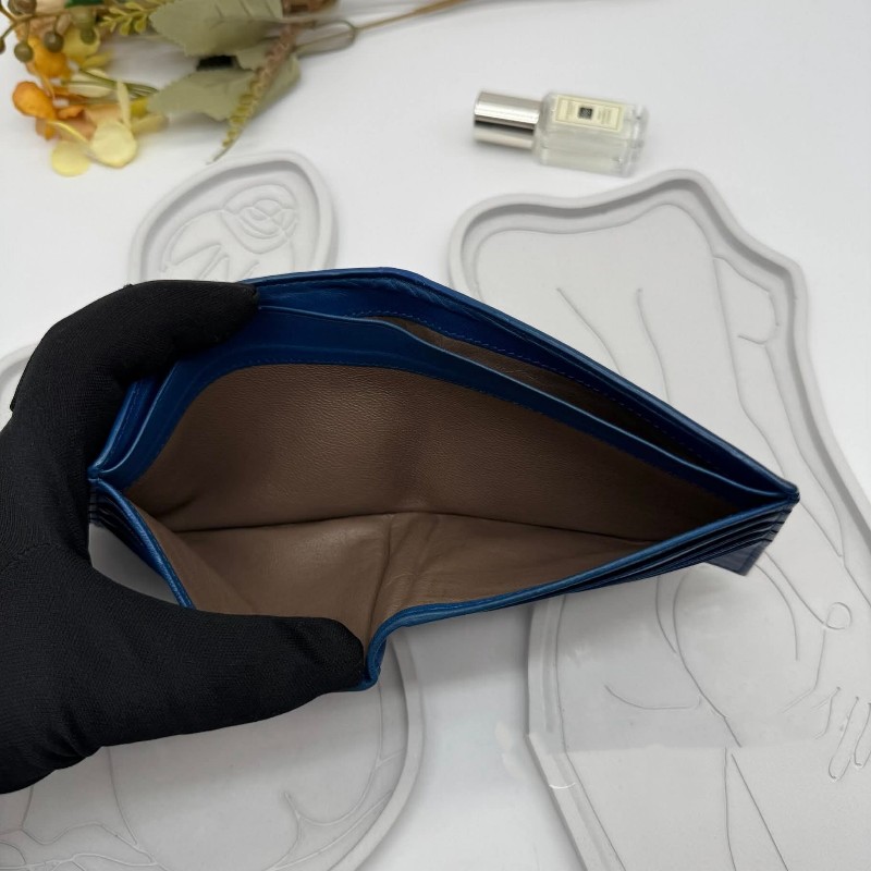 BOTTEGA VENETA BV經典編織小羊皮咖啡色撞色短夾-21