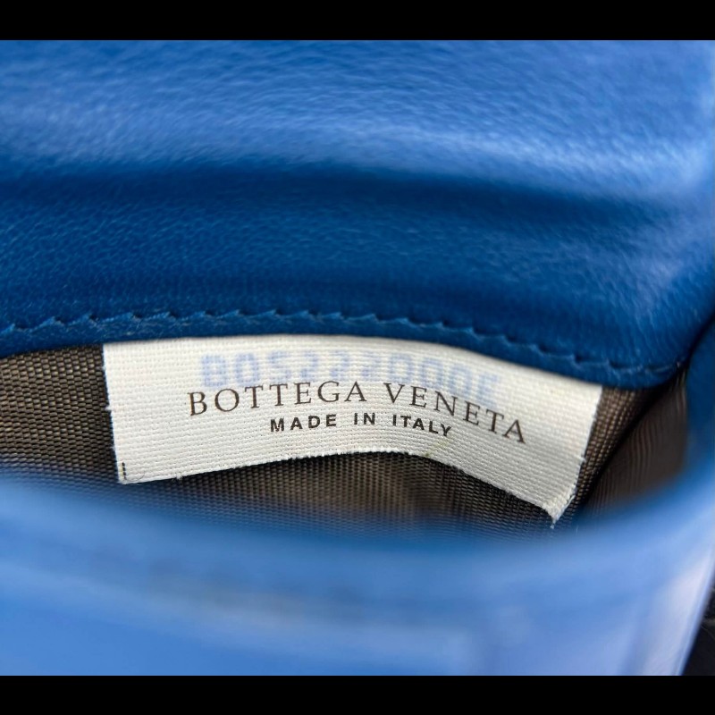 BOTTEGA VENETA BV經典編織小羊皮咖啡色撞色短夾-25
