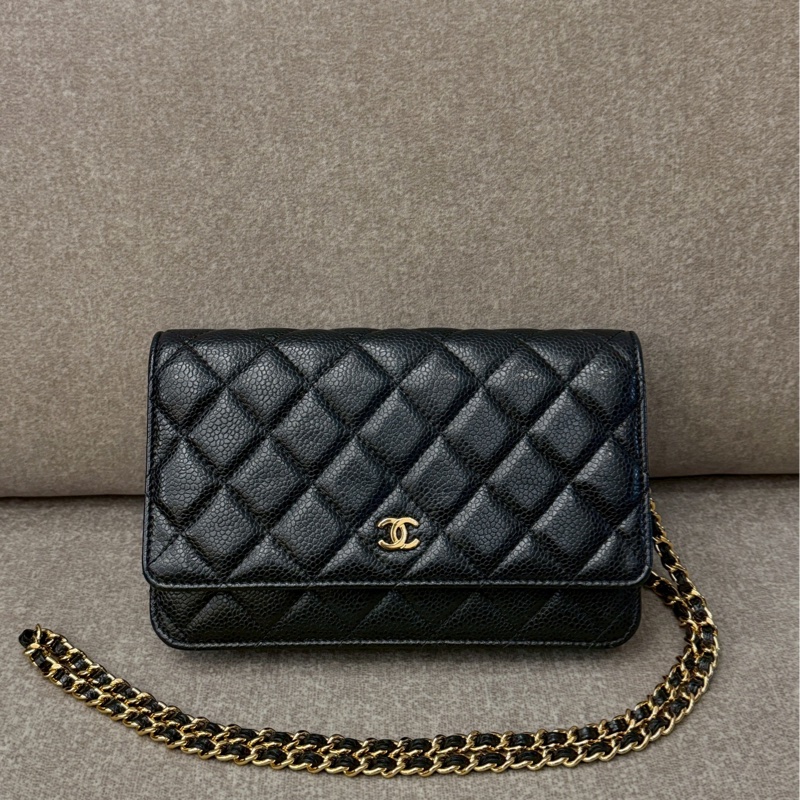 香奈兒荔枝皮黑金woc-0