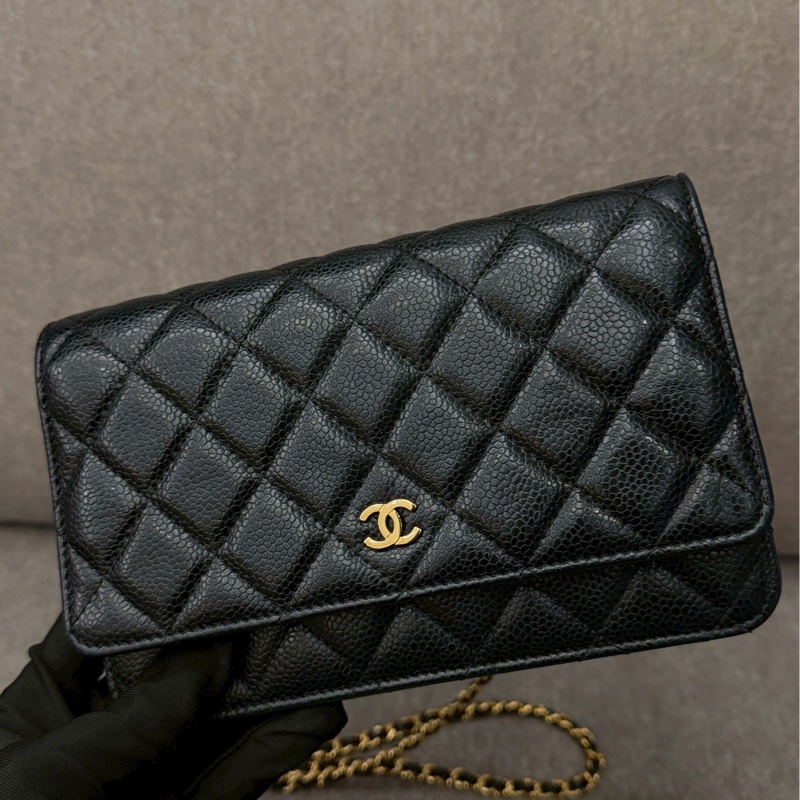 香奈兒荔枝皮黑金woc-1