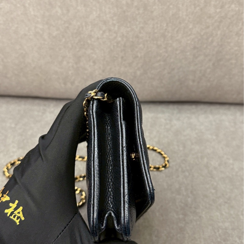 香奈兒荔枝皮黑金woc-2