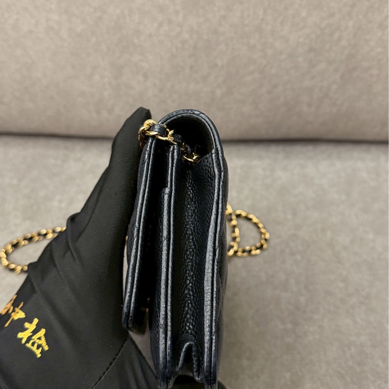 香奈兒荔枝皮黑金woc-3