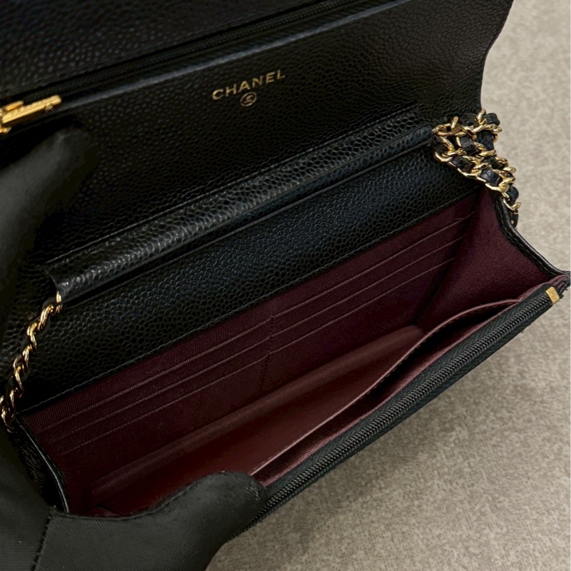 香奈兒荔枝皮黑金woc-5