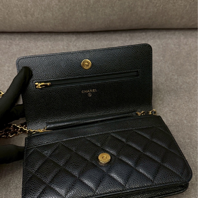 香奈兒荔枝皮黑金woc-6