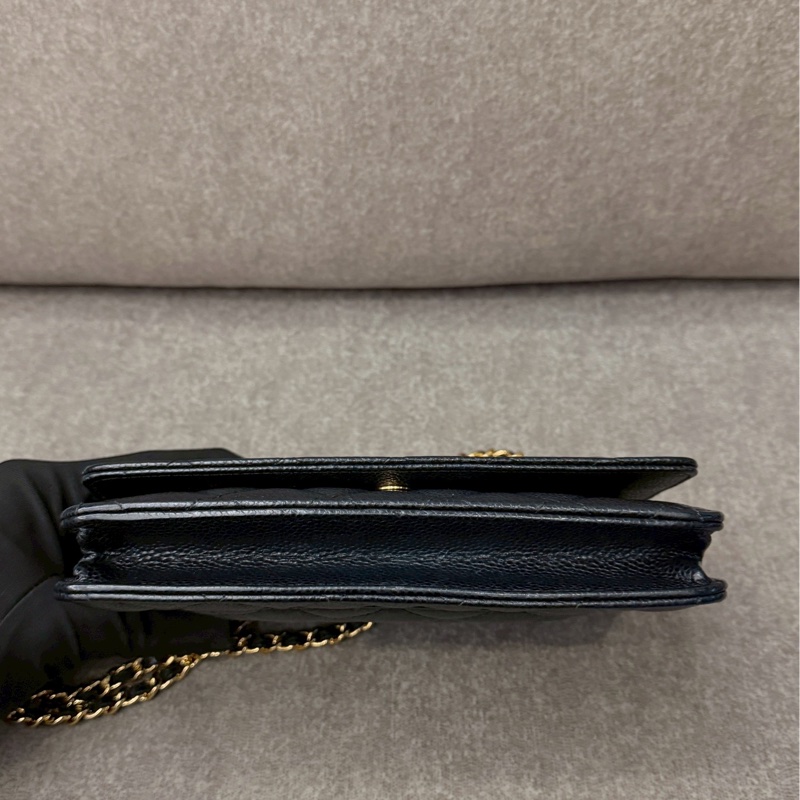 香奈兒荔枝皮黑金woc-7