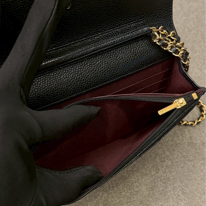 香奈兒荔枝皮黑金woc-8