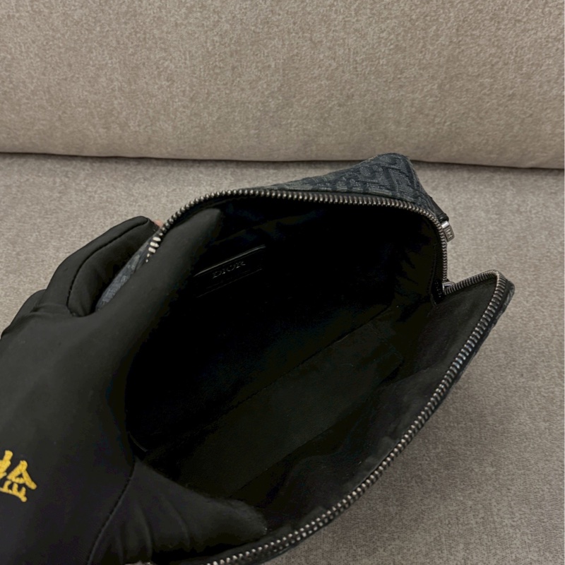 DIOR黑色相機郵差包-5