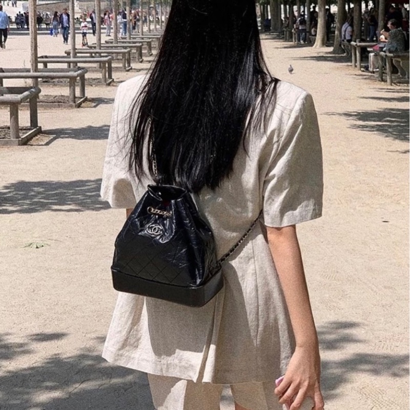 「JL精品代購」 9新 Chanel 香奈兒Gabrielle 流浪雙肩背包-1