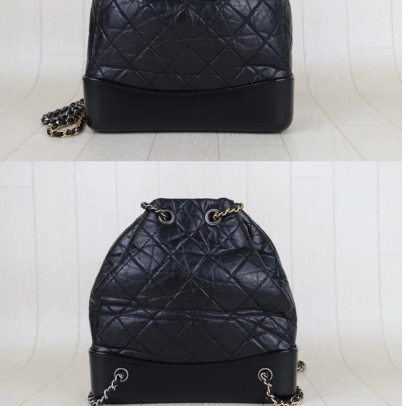 「JL精品代購」 9新 Chanel 香奈兒Gabrielle 流浪雙肩背包-3