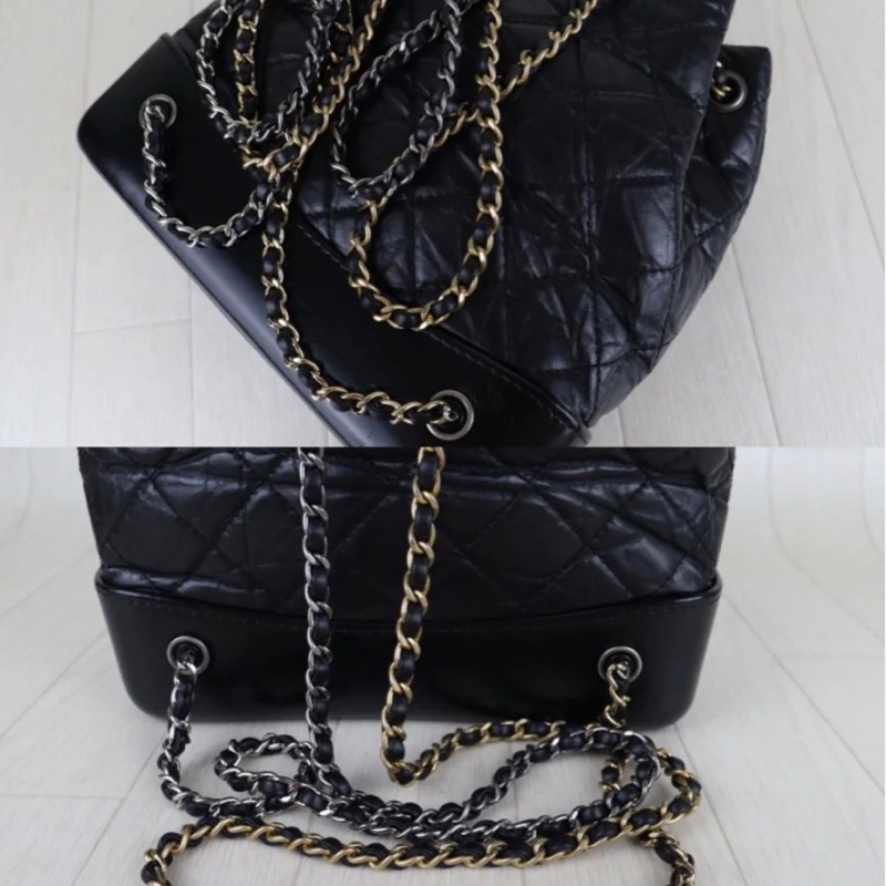 「JL精品代購」 9新 Chanel 香奈兒Gabrielle 流浪雙肩背包-6