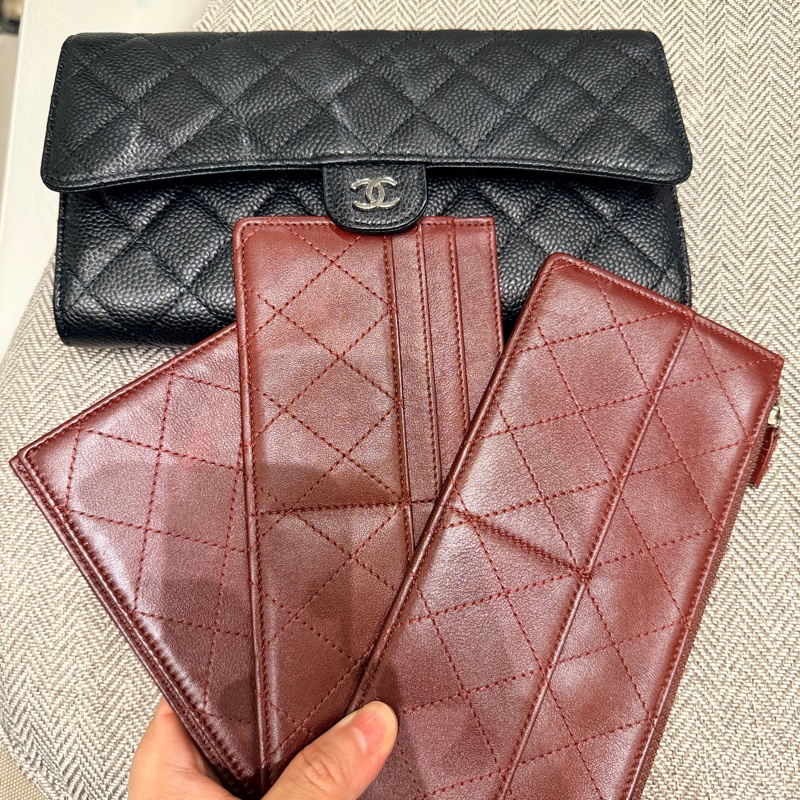 香奈兒多功能4合一長夾、手拿包、護照夾-2