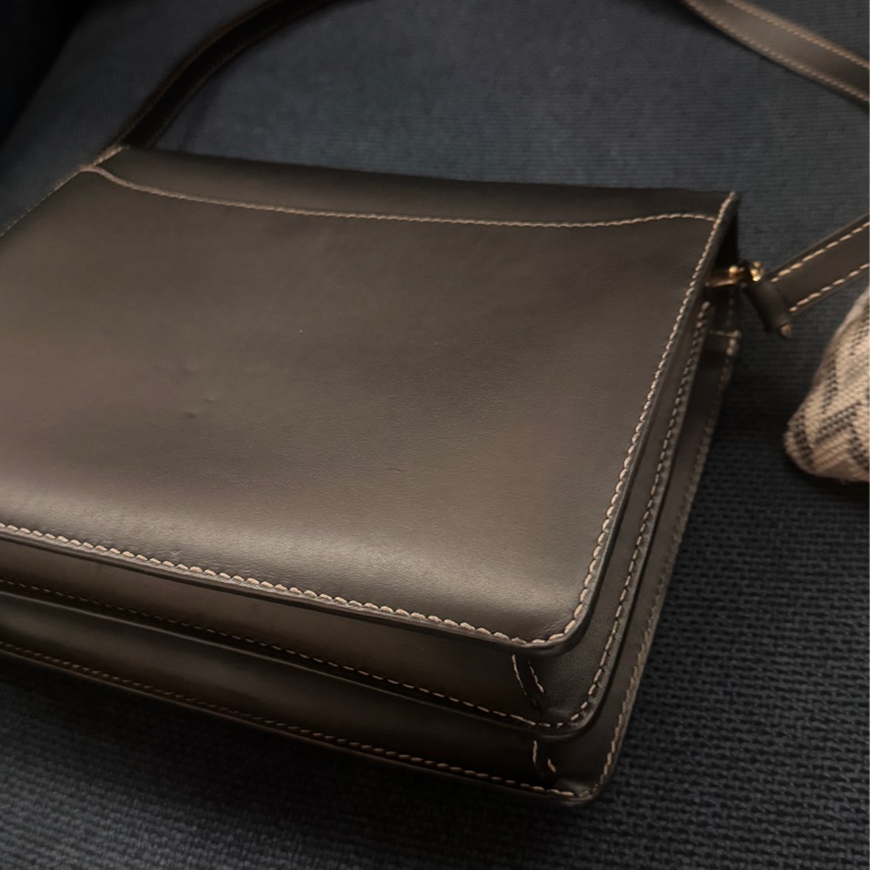 甜售HERMES愛馬仕ROULIS 23 豬鼻子方形斜背包 黑灰+淡金釦 x刻-9