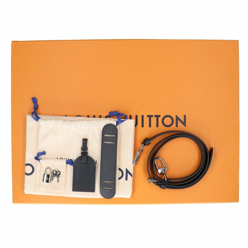 路易威登 (LOUIS VUITTON) Taiga Noir M30925 Porte-Documents Voyage 商務公事包 - 黑色 男士-7
