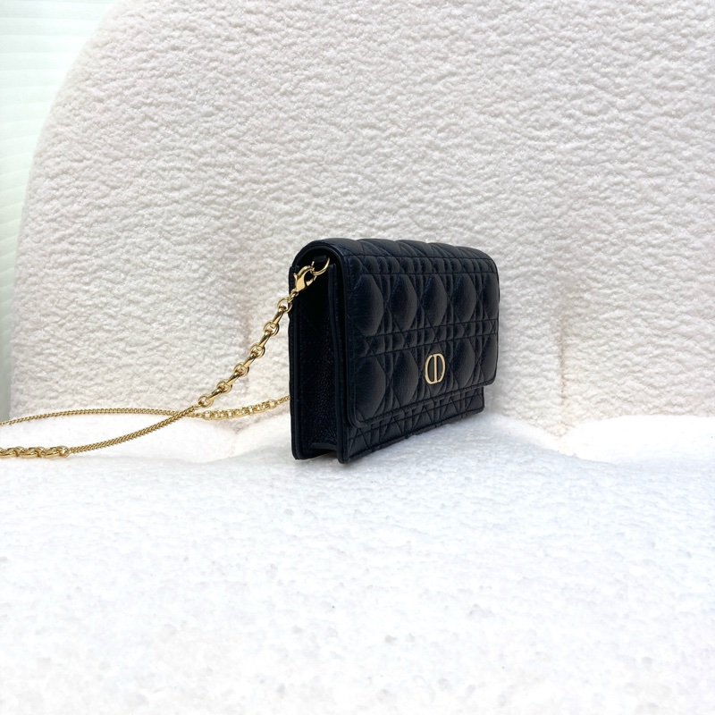 迪奧DIOR CARO WOC 黑金籐格紋小牛皮斜背包 S5134UWHC 絕美復古CD釦爆款天菜 🖤-9