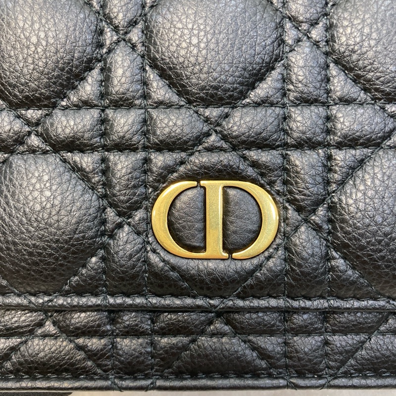 迪奧DIOR CARO WOC 黑金籐格紋小牛皮斜背包 S5134UWHC 絕美復古CD釦爆款天菜 🖤-18