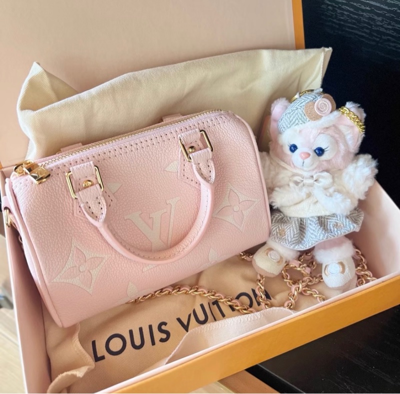 全新全配🈶2025年底購證❤️ lv #speedy #nano #草莓牛奶 #櫻花粉-0