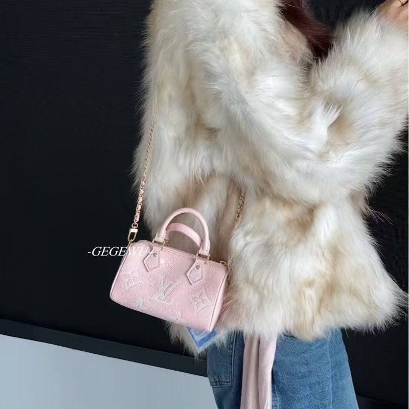 全新全配🈶2025年底購證❤️ lv #speedy #nano #草莓牛奶 #櫻花粉-1