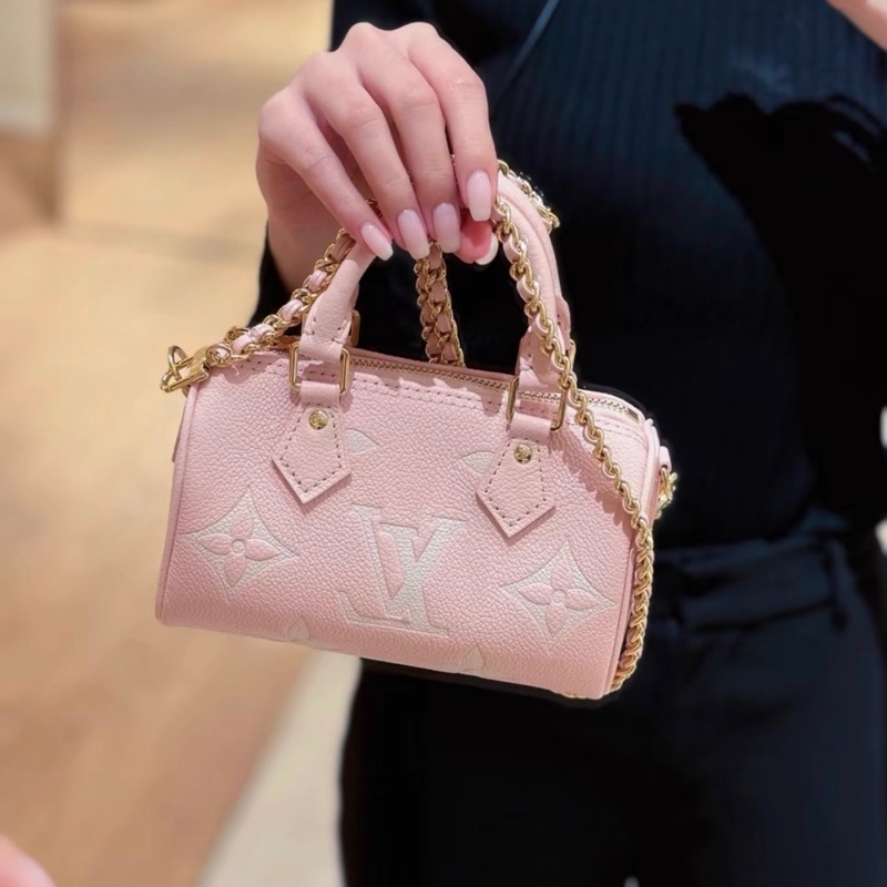 全新全配🈶2025年底購證❤️ lv #speedy #nano #草莓牛奶 #櫻花粉-2