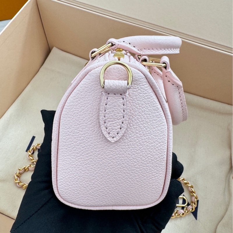 全新全配🈶2025年底購證❤️ lv #speedy #nano #草莓牛奶 #櫻花粉-9