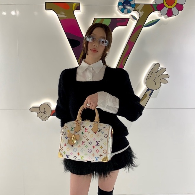 全新全配🌟新款❤️ lv #speedy25 #波士頓 #白三彩 #新款-3