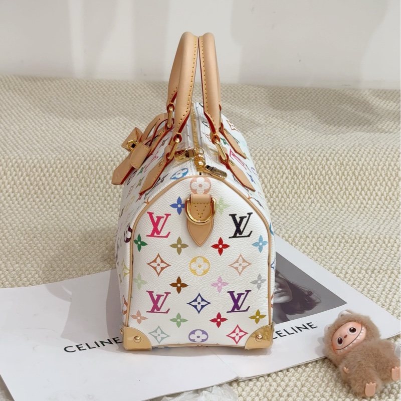 全新全配🌟新款❤️ lv #speedy25 #波士頓 #白三彩 #新款-9