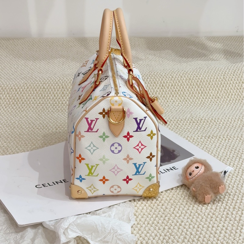 全新全配🌟新款❤️ lv #speedy25 #波士頓 #白三彩 #新款-10