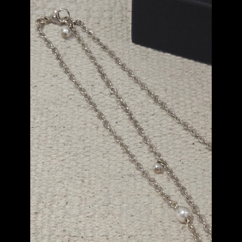 Chanel 香奈兒 復古山茶花珍珠項鍊-1