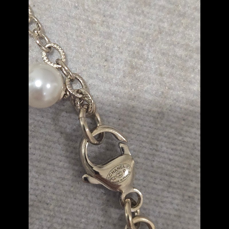 Chanel 香奈兒 復古山茶花珍珠項鍊-7