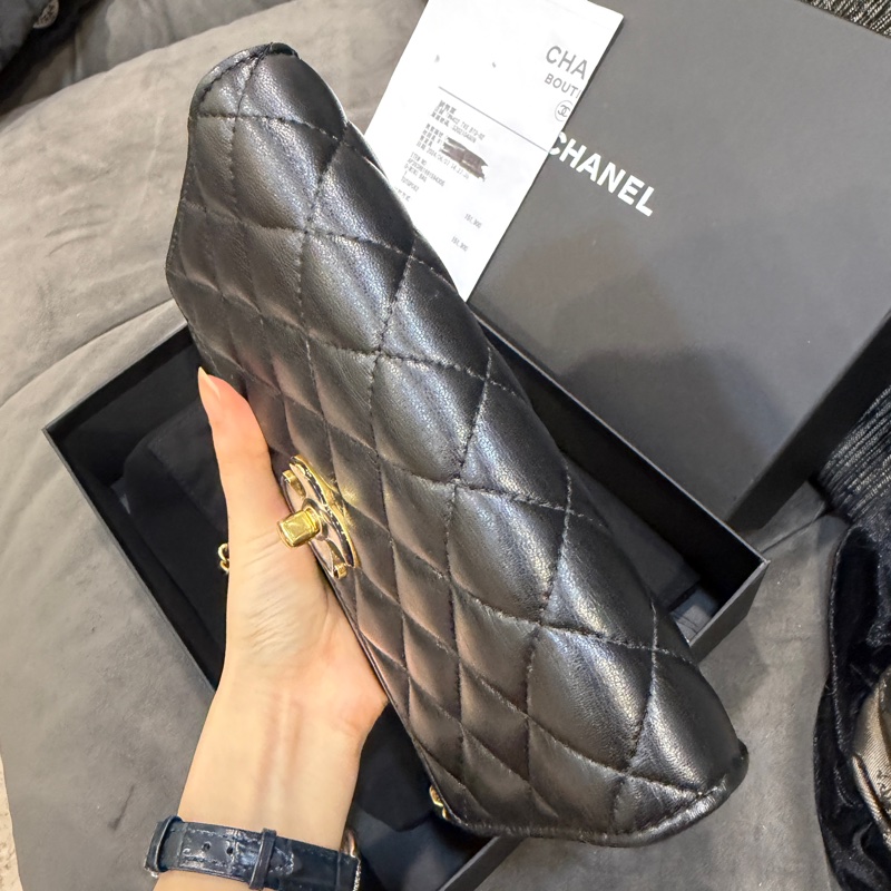 全新全配❤️新款❤️ 香奈兒 #soblack #旋轉扣 #woc #可調節-7