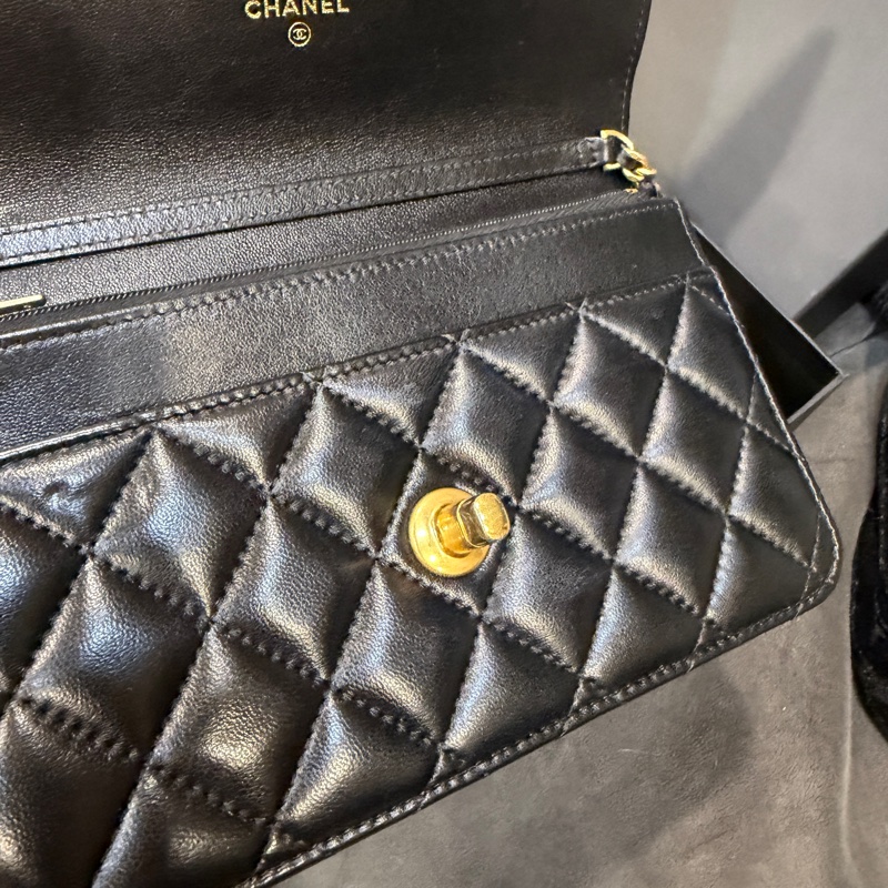 全新全配❤️新款❤️ 香奈兒 #soblack #旋轉扣 #woc #可調節-14