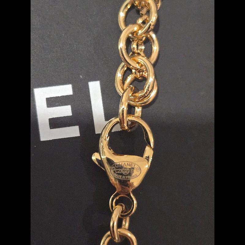 Chanel 香奈兒 24C 蜜桃粉金雙Clogo滿鑽項鍊 溫柔到骨子裡 🍑✨-16