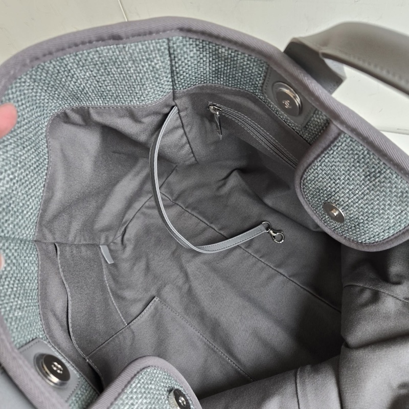 全新全配❤️ 香奈兒 #沙灘包 #霧霾灰 #托特包 #藍灰色-9