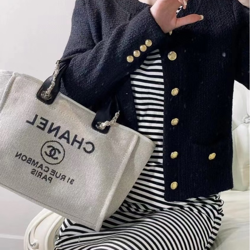 閒置全配❤️晶片款❤️ #香奈兒 #沙灘包 #熊貓 #托特包-1