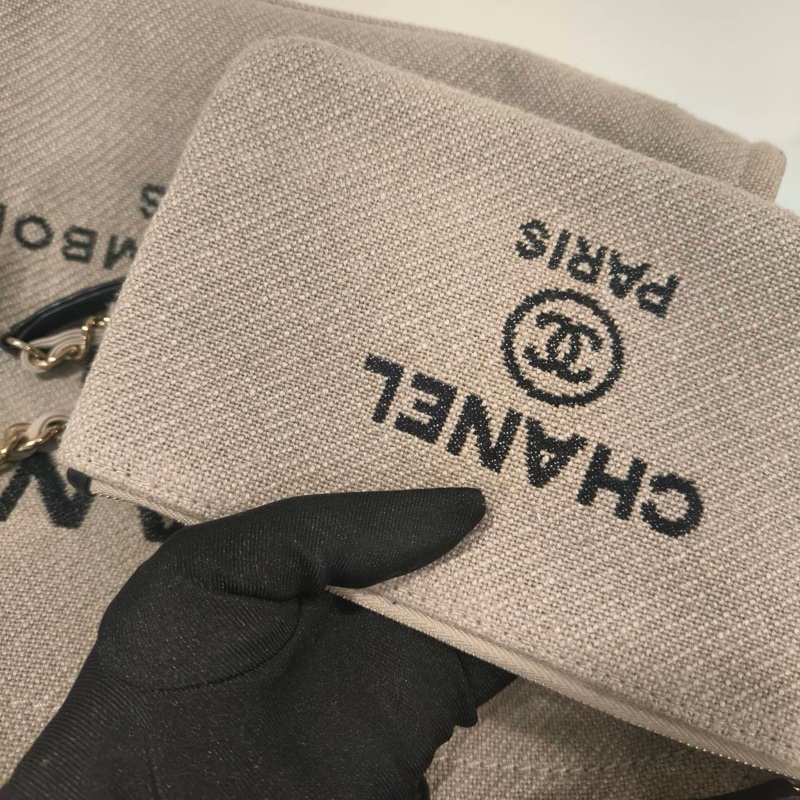 閒置全配❤️晶片款❤️ #香奈兒 #沙灘包 #熊貓 #托特包-4