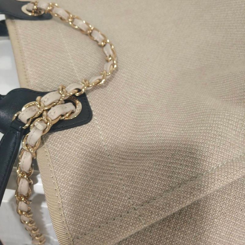 閒置全配❤️晶片款❤️ #香奈兒 #沙灘包 #熊貓 #托特包-6