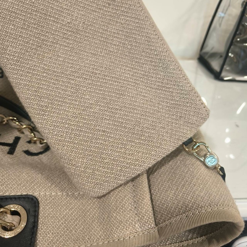 閒置全配❤️晶片款❤️ #香奈兒 #沙灘包 #熊貓 #托特包-11