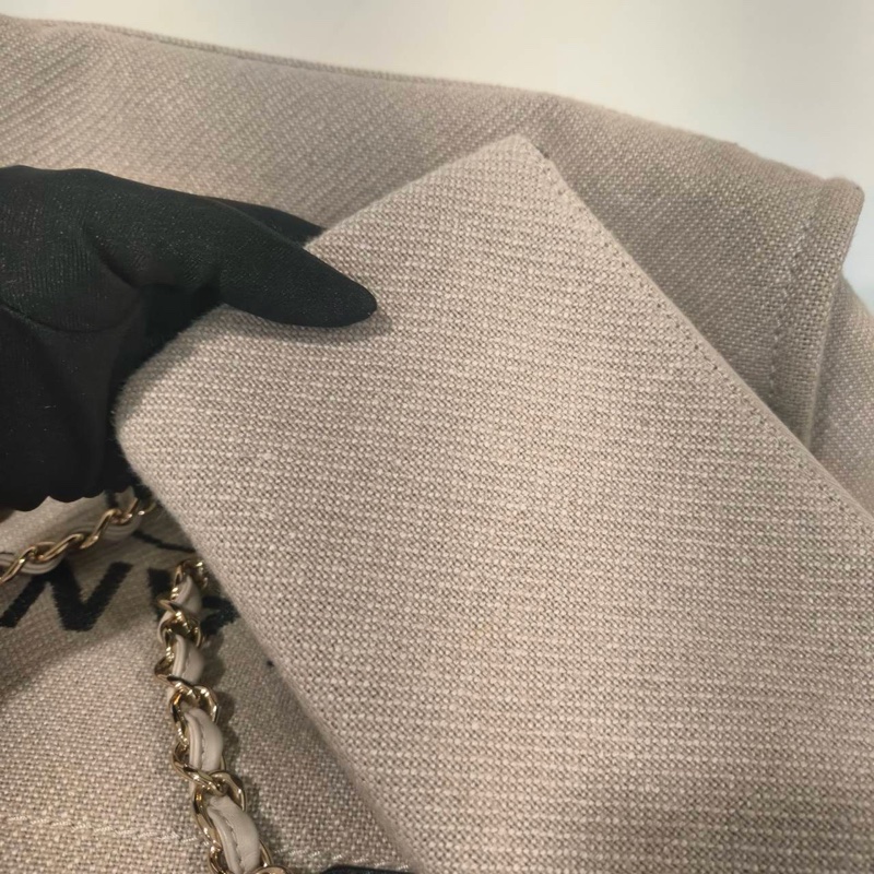 閒置全配❤️晶片款❤️ #香奈兒 #沙灘包 #熊貓 #托特包-12