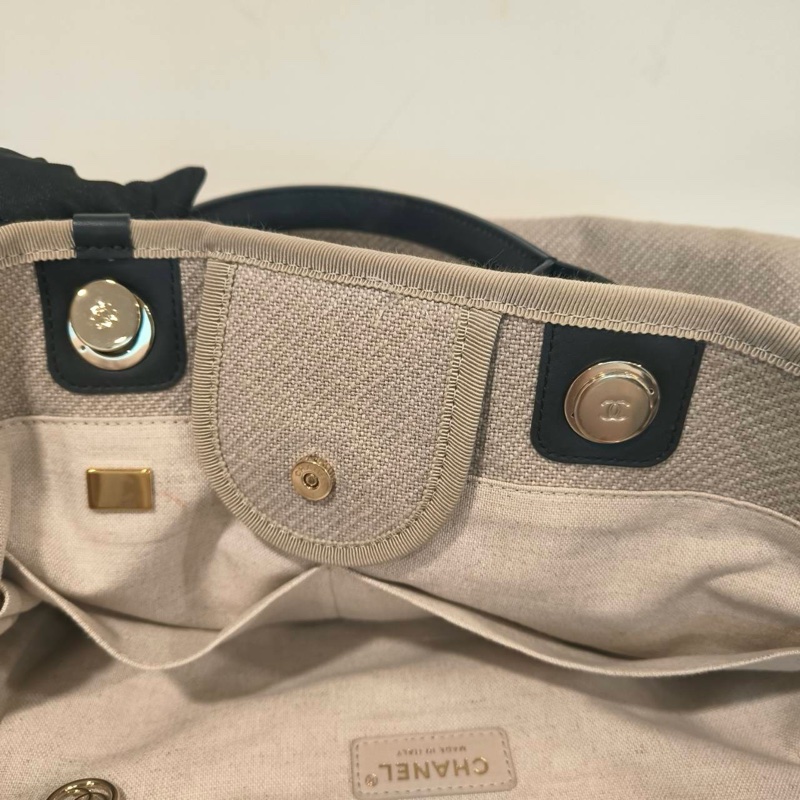 閒置全配❤️晶片款❤️ #香奈兒 #沙灘包 #熊貓 #托特包-14